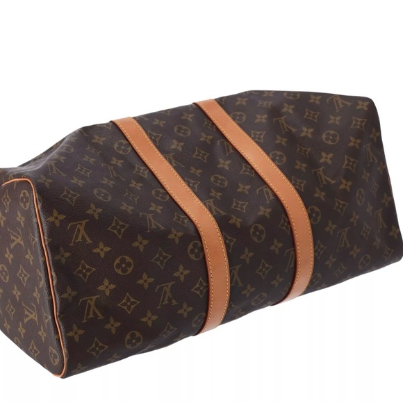 Louis Vuitton Monogram Keepall 45 Travel Boston Bag M41428 Weekender - Picture 9 of 11